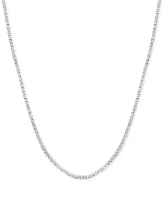 And Now This Silver Plated Box Link 24" Chain Necklace