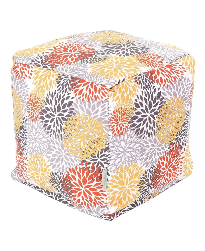 Majestic Home Goods Booms Ottoman Pouf Cube 17" x 17"