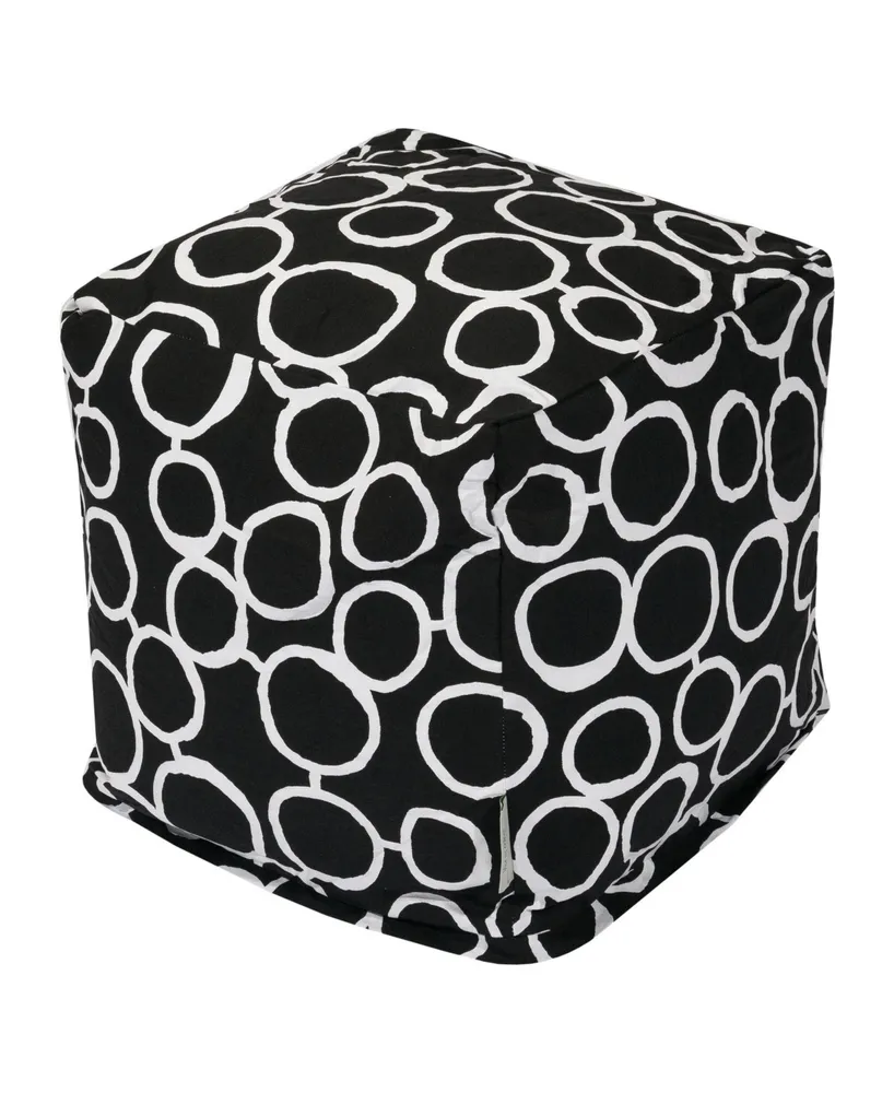 Majestic Home Goods Fusion Ottoman Pouf Cube 17" x