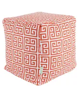 Majestic Home Goods Towers Ottoman Pouf Cube 17" x