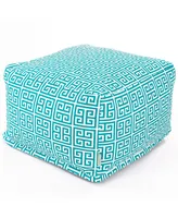 Majestic Home Goods Towers Ottoman Square Pouf 27" x 17"