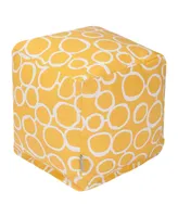 Majestic Home Goods Fusion Ottoman Pouf Cube 17" x