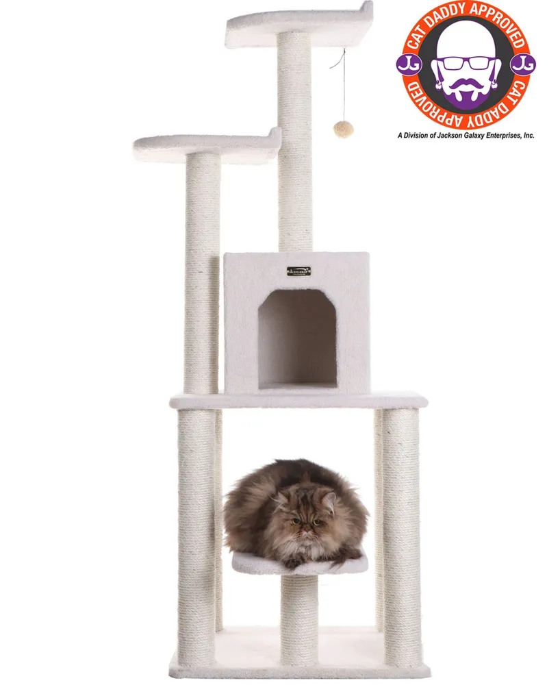 Armarkat Real Wood 5-Level Cat Tree, With Condo and Two Perches