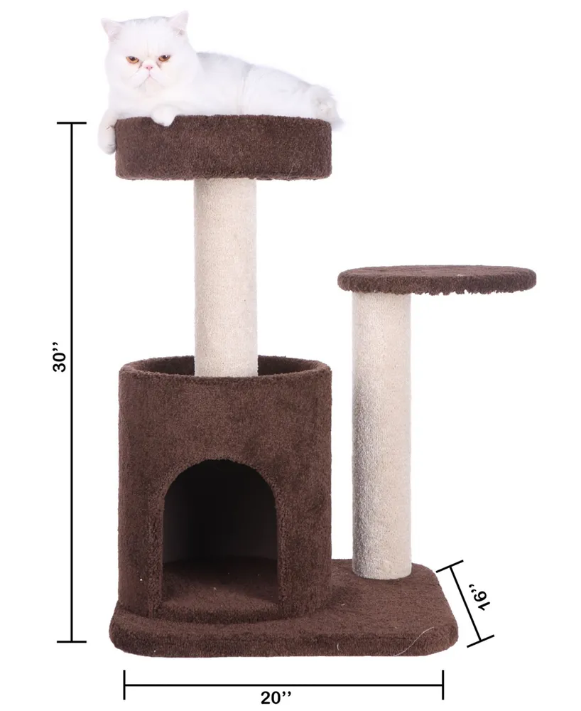 Armarkat Carpeted Real Wood Cat Tree Condo