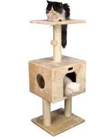 Armarkat Real Wood Cat Tree With Condo And Scratch Post