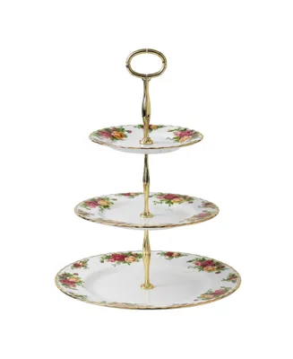 Royal Albert Old Country Roses Cake Stand Three-Tier