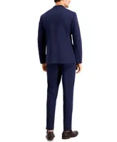 Calvin Klein Mens Slim Fit Stretch Navy Blue Suit Separates