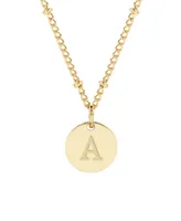 brook & york Madeline 14K Gold Plated Initial Pendant