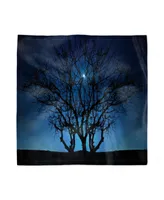 Ambesonne Night Tree Set of 4 Napkins