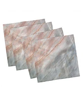 Ambesonne Marble Set of 4 Napkins, 12" x 12"