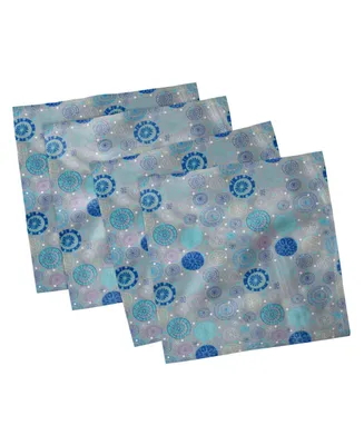 Ambesonne Doodle Set of 4 Napkins, 12" x 12"