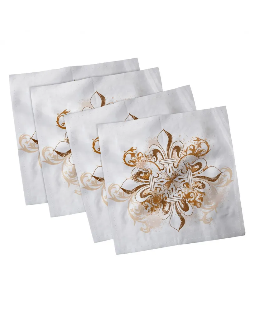 Ambesonne Fleur De Lis Set of 4 Napkins