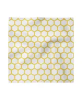 Ambesonne Hexagonal Comb Set of 4 Napkins, 12" x 12"