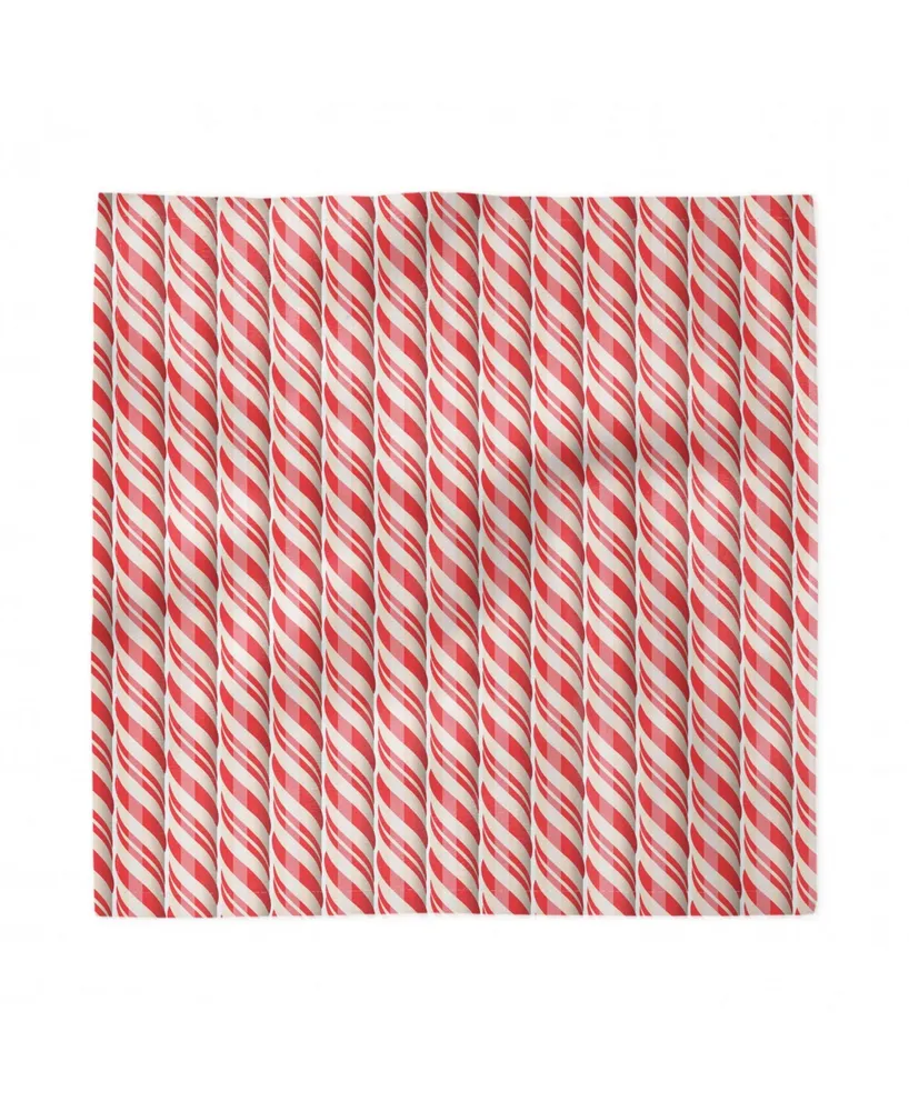 Ambesonne Candy Cane Set of 4 Napkins