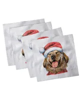 Ambesonne Labrador Set of 4 Napkins, 12" x 12"