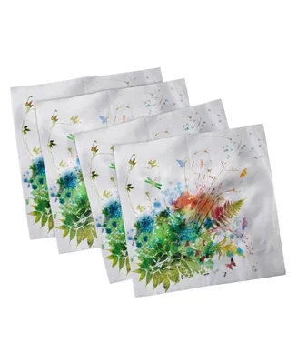 Ambesonne Watercolor Set of 4 Napkins, 18" x 18"