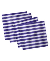 Ambesonne Striped Set of 4 Napkins, 18" x 18"