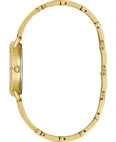 Guess Women's Gold-Tone Stainless Steel Semi-Bangle Bracelet Watch 30mm