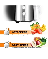 Costway Electric Juicer Wide Mouth Fruit & Vegetable Centrifugal Juice Extractor