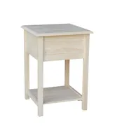 International Concepts Lamp Table with 2 Drawers