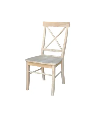 International Concepts X-Back Chairs, Set of 2