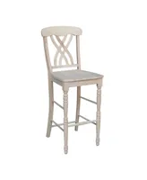 International Concepts Lattice Bar Height Stool