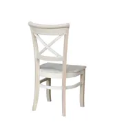 International Concepts Charlotte X-Back Chairs, Set of 2