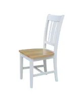 International Concepts San Remo Splatback Chair, Set of 2