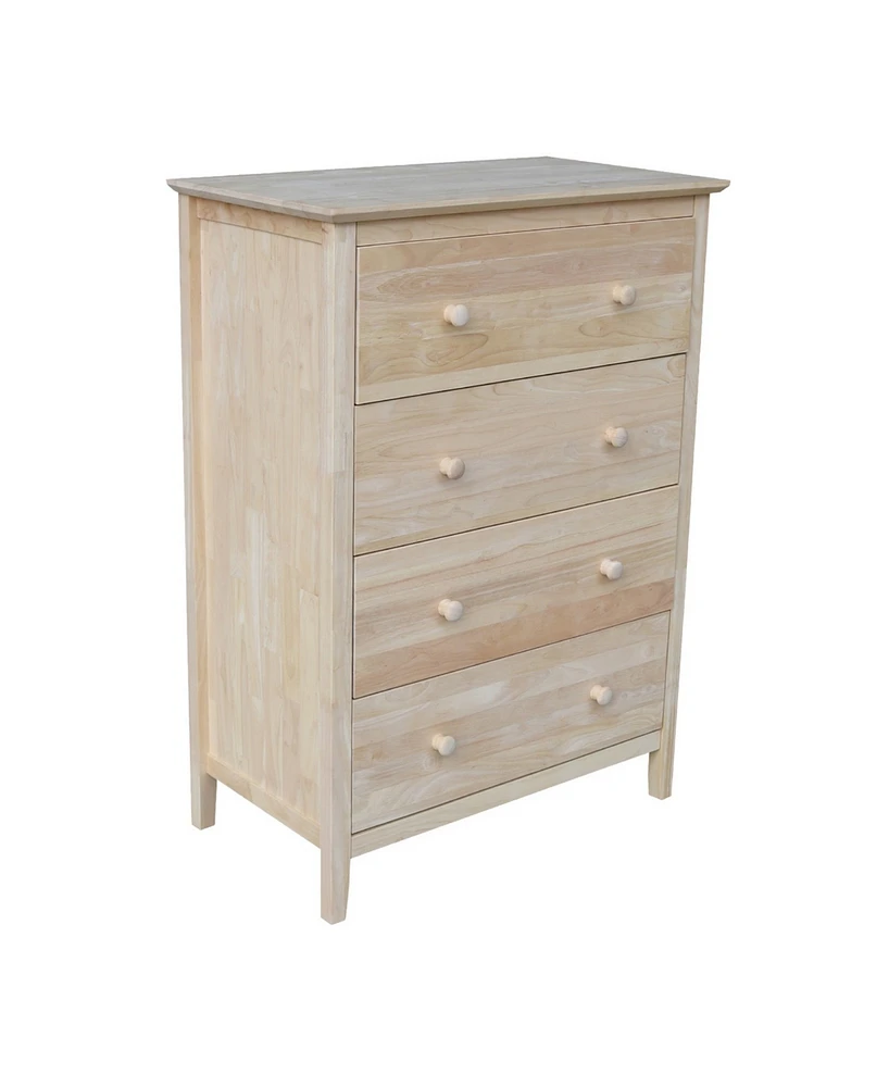 International Concepts Chest with 4 Drawers