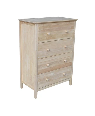 International Concepts Chest with 4 Drawers