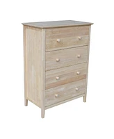 International Concepts Chest with 4 Drawers