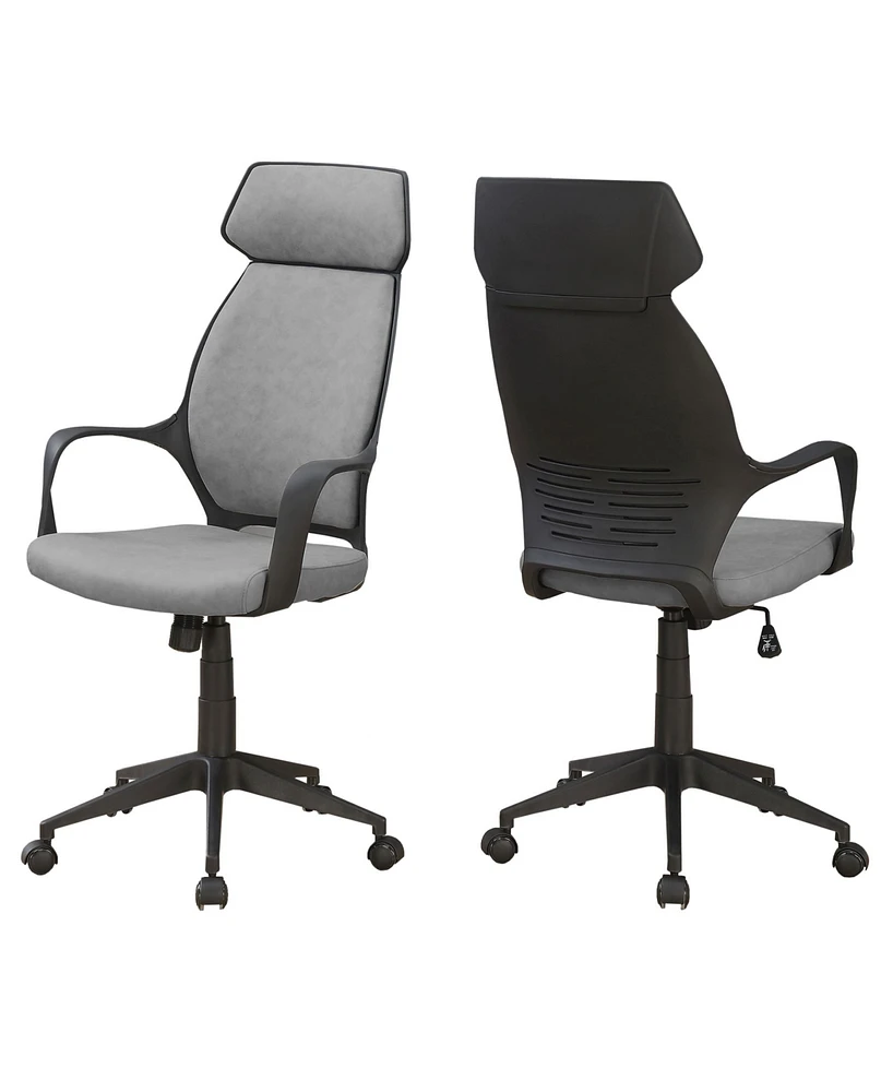 Monarch Specialties Office Chair -Microfiber, High Back Executive