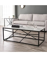 Southern Enterprises Adalyne Faux Marble Console Table
