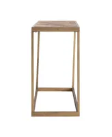 Southern Enterprises Courtland Wood Patchwork Console Table