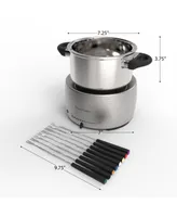 Classic Cuisine Stainless Steel Fondue Pot Set - 10" Forks