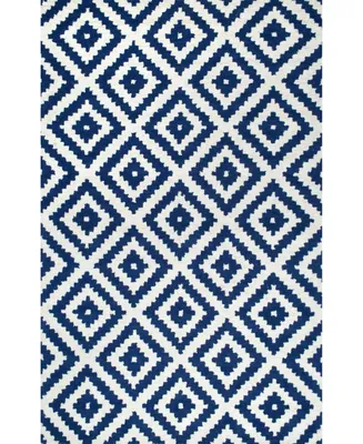 nuLoom Harmony Contemporary Kellee Navy 8'6" x 11'6" Area Rug