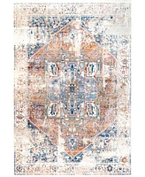 nuLoom Mystic Ehtel Medallion Fringe 5' x 7'9" Area Rug