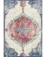 nuLoom Bodrum Vintage-Inspired Medallion Maranda Multi 3' x 5' Area Rug