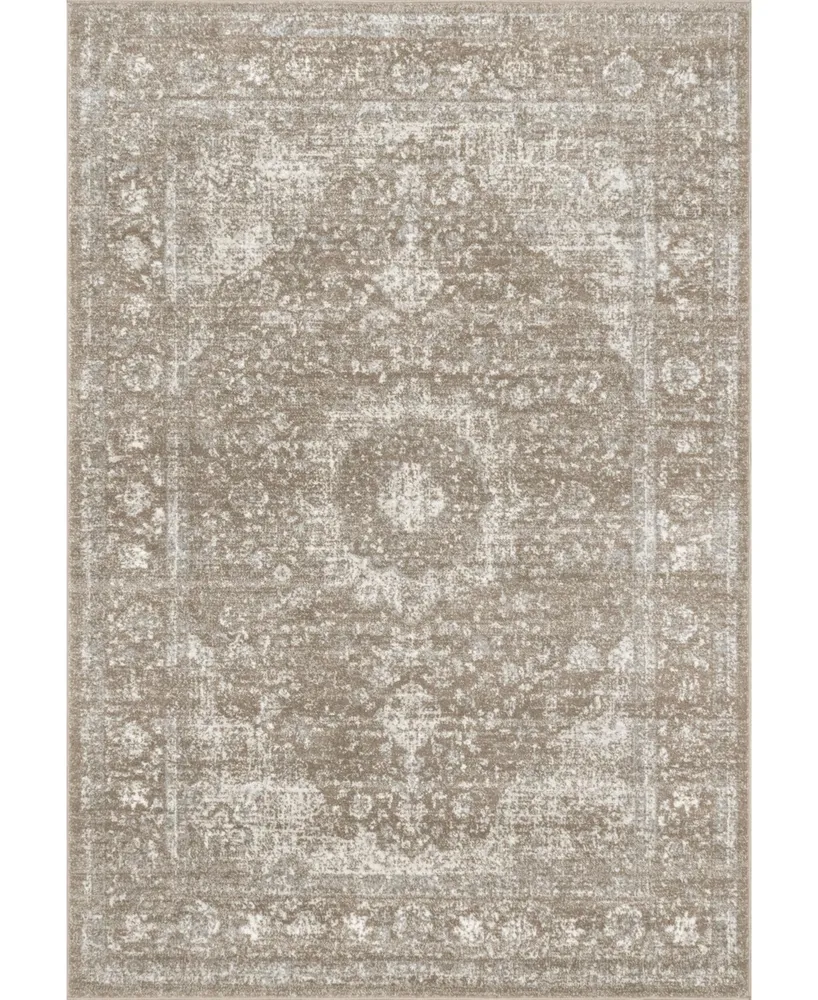 nuLoom Amber Vintage-Inspired Persian Paisley Brown 5' x 7'5" Area Rug