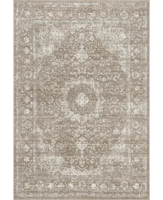 nuLoom Amber Vintage-Inspired Persian Paisley Brown 4' x 6' Area Rug