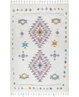 nuLoom Loft Transitional Shag Isadora White 7'10" x 10' Area Rug