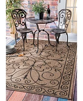 nuLoom Dawn Kathleen Krem 8'6" x 13' Outdoor Area Rug