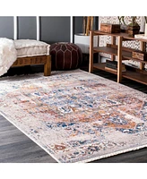 nuLoom Mystic Ehtel Medallion Fringe 5' x 7'9" Area Rug