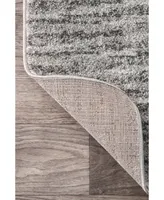 nuLoom Smoky Contemporary Sherill Ripple Gray 5' x 8' Area Rug