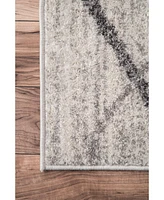 nuLoom Smoky Contemporary Thigpen 7'6" x 9'6" Area Rug