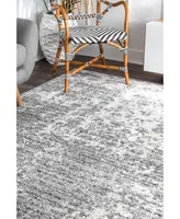 nuLoom Smoky Misty Shades Deedra Gray 4' x 6' Area Rug