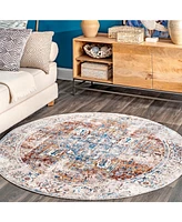 nuLoom Mystic Ehtel Medallion Fringe 5' x 7'9" Area Rug