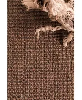 nuLoom Natura Collection Chunky Loop 4' x 6' Area Rug