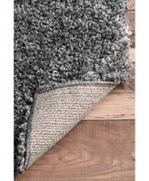 nuLoom Easy Shag Cozy Soft and Plush Diamond Trellis 4' x 6' Area Rug