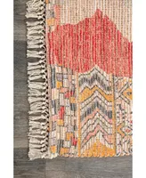 nuLoom Ingadi Flatweave Hermina Tribal Multi 7'6" x 9'6" Area Rug